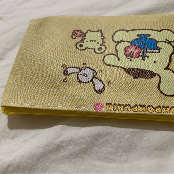 Pompompurin Yellow Pencil Bag with White Polka Dots - Picture 7 of 14